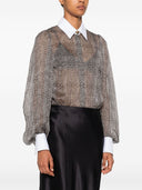Elisabetta Franchi Silk Shirt Bodysuit