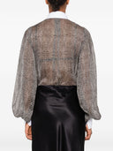 Elisabetta Franchi Silk Shirt Bodysuit