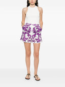 Dolce & Gabbana Cotton Shorts With Maiolica Print