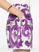 Dolce & Gabbana Cotton Shorts With Maiolica Print
