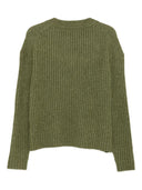 Lukket uldblanding V Necked Cardigan