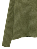 Lukket uldblanding V Necked Cardigan