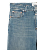 Lukket glød op denim bomuld jeans