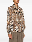 Front Street Bow Tie Printed Blouse
