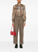 Front Street Bow Tie Printed Blouse