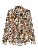Front Street Bow Tie Printed Blouse