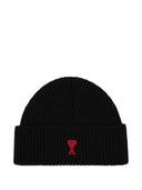 Ami Paris Ami De Coeur Wool Beanie