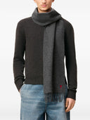 Ami Paris Ami De Coeur Wool Scarf