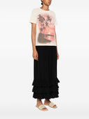 Chloè Cotton bedruckte T -Shirt