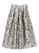 Lunatica Milano Printed Midi Skirt
