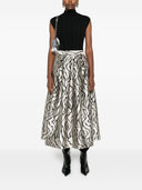 Lunatica Milano Printed Midi Skirt