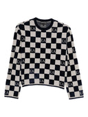 Emporio Armani Check Crewneck Sweater