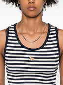 Maison Kitsune' Baby Fox Striped Cotton Top