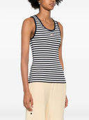 Maison Kitsune' Baby Fox Striped Cotton Top