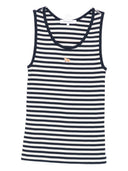 Maison Kitsune' Baby Fox Striped Cotton Top