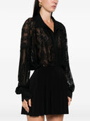 Norma Kamali Lace Overszied Bodysuit