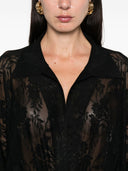 Norma Kamali Lace Overszied Bodysuit