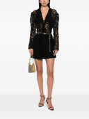 Norma Kamali Lace Single Breasted Blazer Jacket