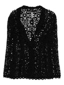 Norma Kamali Lace Single Breasted Blazer Jacket