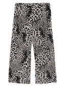 Norma Kamali Leopard Print Wide Leg broek