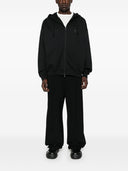 Y 3 logotyp bomulls hoodie