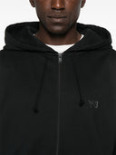 Y 3 logotyp bomulls hoodie