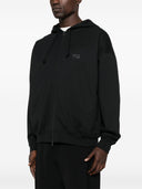 Y 3 logotyp bomulls hoodie
