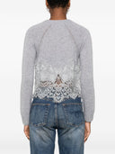 Ermanno Scervino Lace Cashmere Cardigan