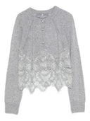 Ermanno Scervino Lace Cashmere Cardigan