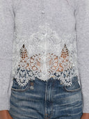 Ermanno Scervino Lace Cashmere Cardigan