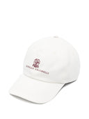 Brunello Cucinelli Logo Baumwollbaseballkappe
