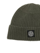 Stone Island Logo Wool Beanie