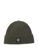 Stone Island Logo Wool Beanie