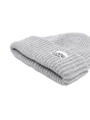 Ganni Wool Ribbed Beanie