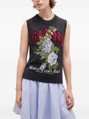 Ganni Flowers Wool Vest