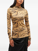 Ganni Printed Turtle Neck Sweater