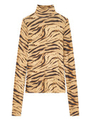Ganni Printed Turtle Neck Sweater