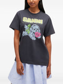 Ganni Neon Welpe Bio -Baumwoll -T -Shirt