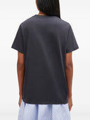 Ganni Neon Welpe Bio -Baumwoll -T -Shirt