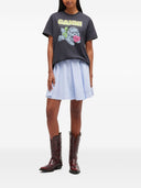 Ganni Neon Welpe Bio -Baumwoll -T -Shirt