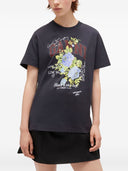 Ganni Rose Organic Cotton T Shirt