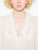 Ermanno Scervino Lace Cashmere Cardigan