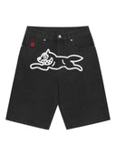 Pantalones cortos de mezclilla para perros que se ejecutan con rayos