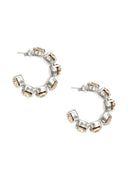 Forte Forte Crystal Hoop Ohrringe