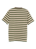 Auralee stribet bomulds t -shirt