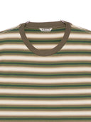Auralee stribet bomulds t -shirt