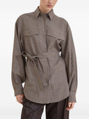 Brunello Cucinelli Wool Checked Shirt