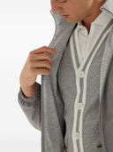 Brunello Cucinelli Silk Blend Blouson Jacket