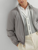 Brunello Cucinelli Silk Blend Blouson Jacket
