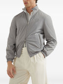 Brunello Cucinelli Silk Blend Blouson Jacket